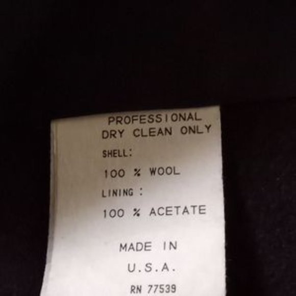 Stephanie Matthews Vintage Women's Double Breasted Coat - Sz (8) - Dark Burgundy - Picture 12 of 12